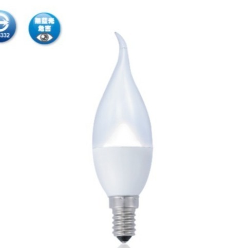 好商量~舞光 LED 4W E14 高亮度 水晶 羅浮宮 蠟燭燈 白座拉尾 / 白座尖清 保固一年-細節圖4