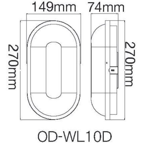 好商量~舞光 LED 10W 防水膠囊壁燈 吸頂燈 OD-WL10 PC材質 不發黃 可裝戶外 IP66 防潮燈-細節圖4