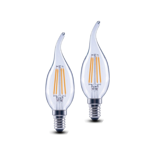 好商量~OSRAM 歐司朗 LED 4.5W 拉尾型燈絲燈泡 E14 蠟燭燈 拉尾 (2700K黃光) 全電壓