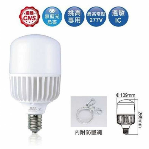 好商量~舞光 LED 75W 燈泡 附發票 高光效 E40 木瓜燈 CNS認證 廠房燈 保固兩年