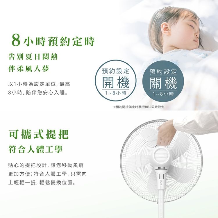 好商量~HERAN 禾聯 16吋智能變頻DC風扇 HDF-16AH510 電風扇 風扇 DC扇 變頻風扇 可遙控-細節圖4