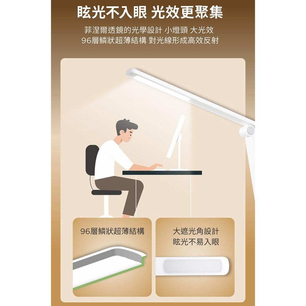 好商量~PHILIPS 飛利浦 LED 5.8W 品誠 讀寫檯燈 三色溫 66248 公司貨 新款 含稅 LED檯燈-細節圖6