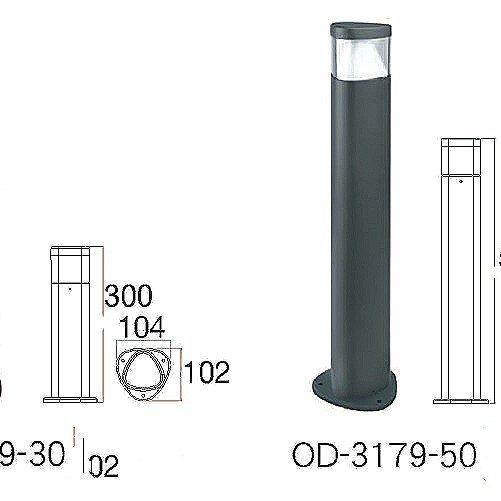 好商量~舞光 LED 7W 威廉草皮燈(30/50cm) 黃光 實體門市 保固一年 OD-3179-30-50-細節圖2