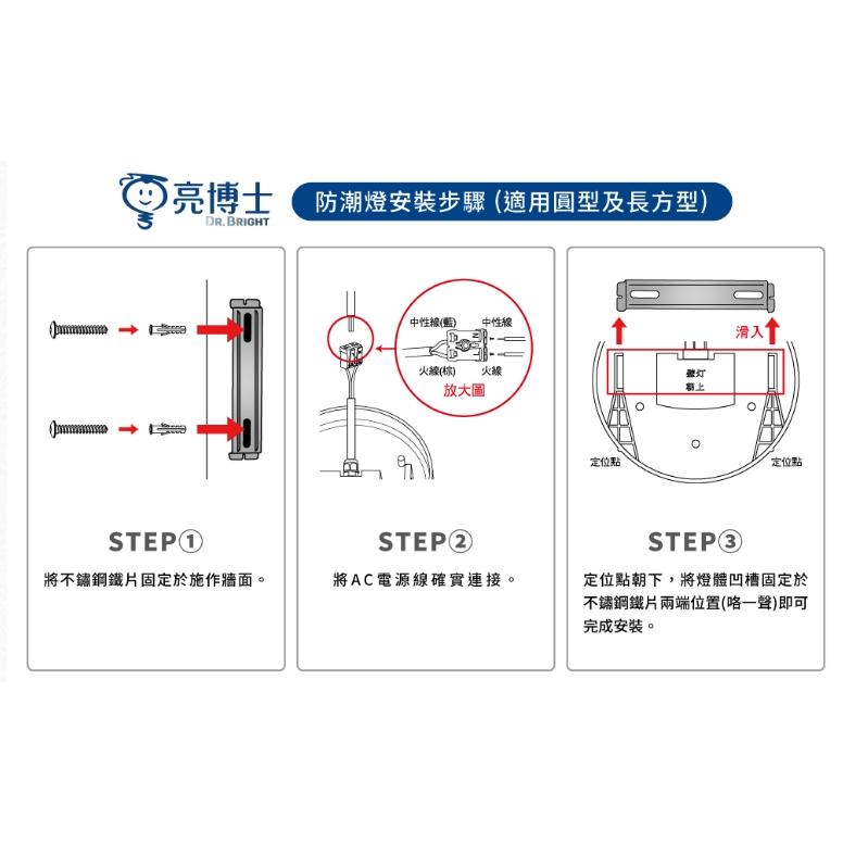 新莊好商量~亮博士 10W 12W 14W 吸頂燈 戶外 防水 圓形 橢圓 IP65 防塵 全電壓 壁燈 省電節能-細節圖4