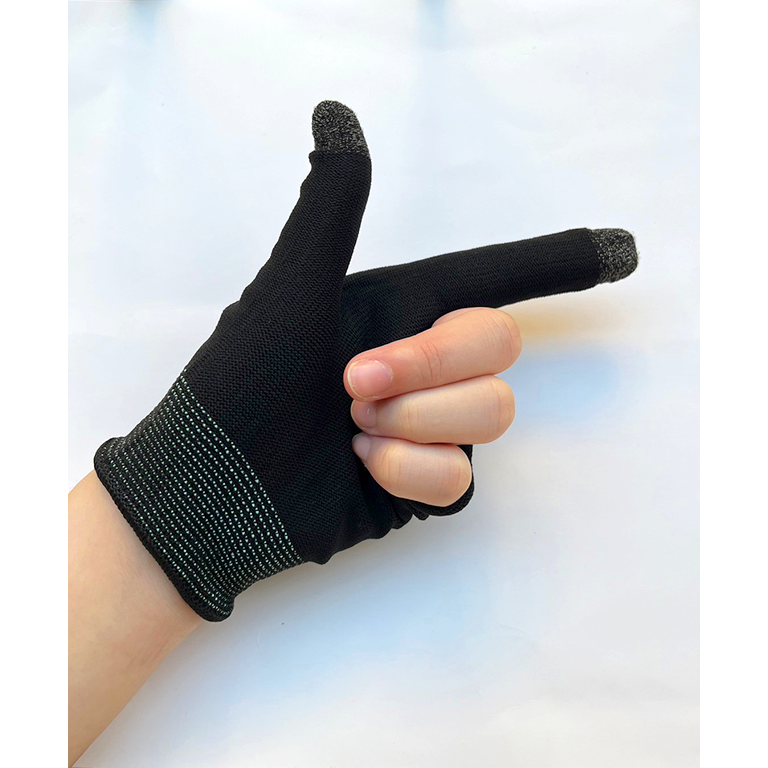 尼龍 二指 音遊 手遊 電競手套防汗王者吃雞 觸屏針織手套 邦邦 崩崩 世界計畫 初音 中二 東方 神牌-細節圖3