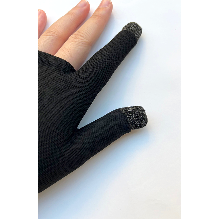 尼龍 二指 音遊 手遊 電競手套防汗王者吃雞 觸屏針織手套 邦邦 崩崩 世界計畫 初音 中二 東方 神牌-細節圖9