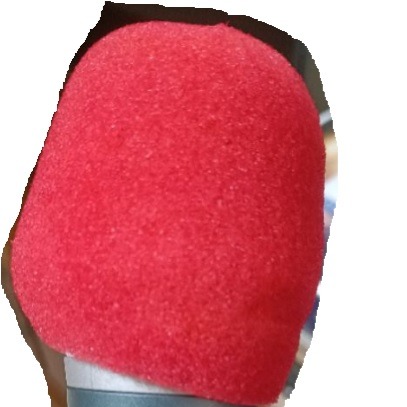 一次式麥克風套 拋棄式麥克風海綿套 一對(紅/黃各一個)-細節圖3