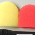 一次式麥克風海綿套一對(紅/黃各一個)