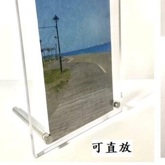 菜單 相片 佛像 證件 告示 用 透明壓克力相框 橫立 直立牌  (14吋框放A4護貝物件,5吋相框放3.5X5照片)-細節圖4