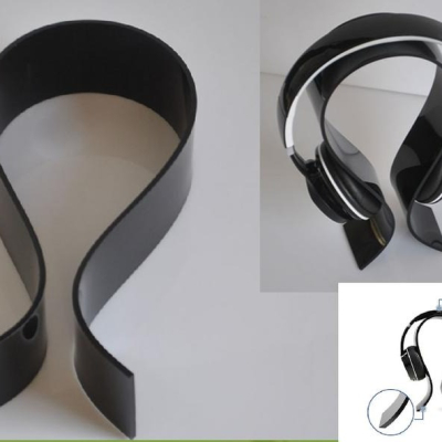 透明 / 黑色 通用 電競耳機架 , 全罩式耳機架 耳機支架 耳機掛架 台式支架 壓克力材質掛台 耳機架