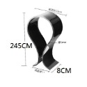 加大型黑色壓克力耳機置放台一個