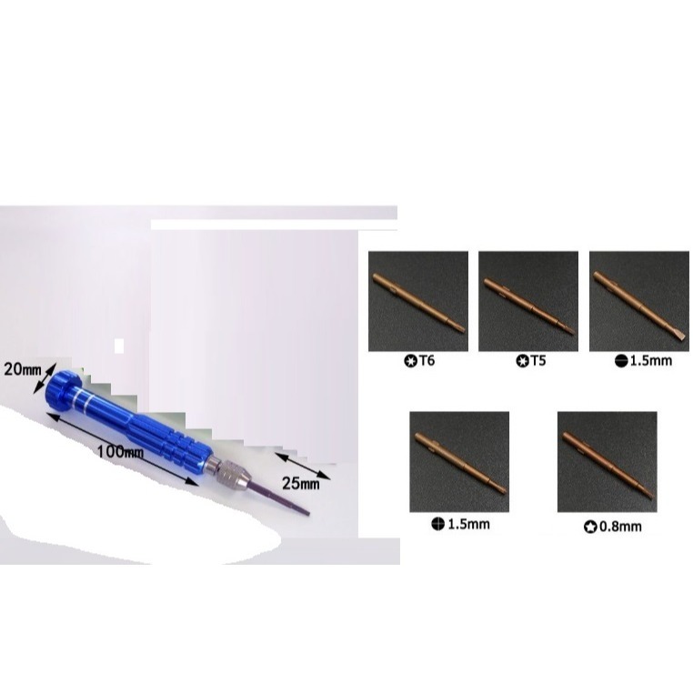 拆修工具起子 手機 平板 眼鏡 手錶 電子設備 螺絲起子 可用 十三頭 / 五頭 可換  手工起子 螺絲起子-規格圖3