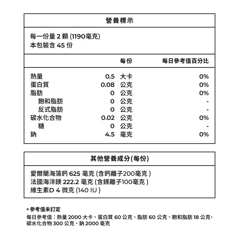 【藥師健生活】天然鎂鈣力 90顆/盒-細節圖4