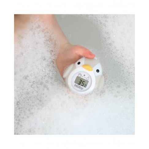 NUBY 企鵝造型兩用溫度計 水溫計 洗澡 玩具-細節圖2