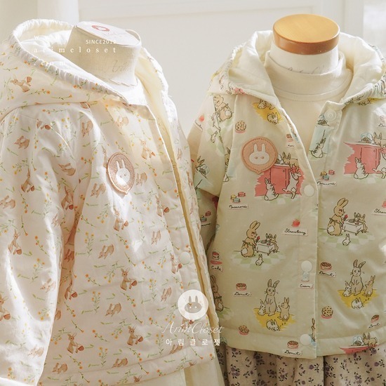 Arimcloset-Cute bunny cotton 2oz baby outer-細節圖2