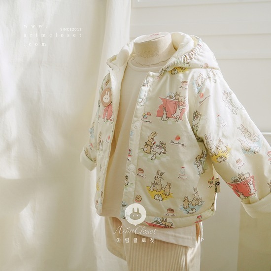 Arimcloset-Cute bunny cotton 2oz baby outer-細節圖4