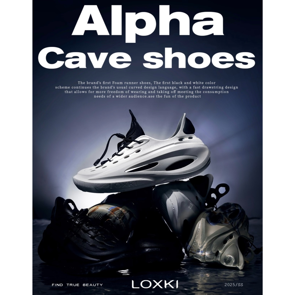 『潮選物』 Alpha洞洞鞋 官方正品 Loxki 洛克斯基 穿搭 舒適 透氣 戶外 男女通用-細節圖2