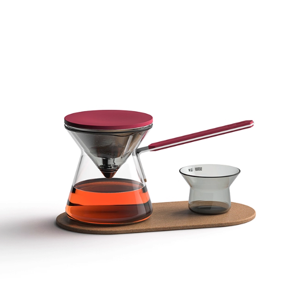 紅色限量款-斗笠泡茶壺組X1