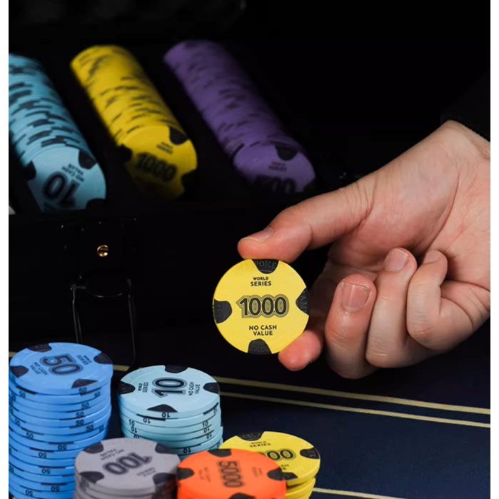 『Gambit』 德州撲克 高階陶瓷籌碼 套裝 專業 鋁箱 專用 撲克牌 Texas hold＇em 麻將 遊戲-細節圖2