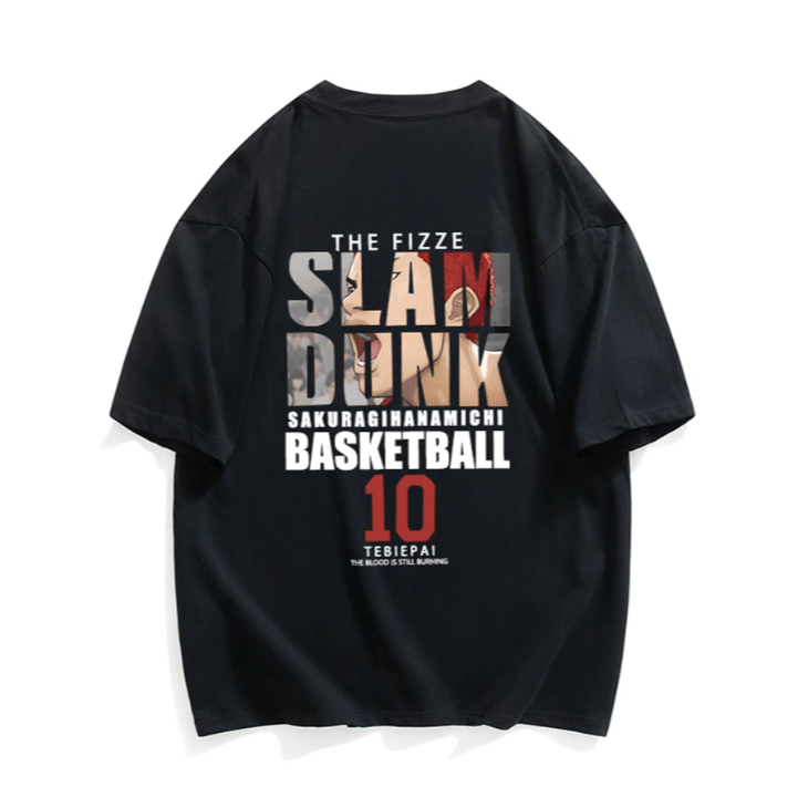 『潮選物』 灌籃高手聯名T-Shirt 官方正品 櫻木花道 Slam Dunk 穿搭 潮流 流行 上衣 舒適-細節圖7