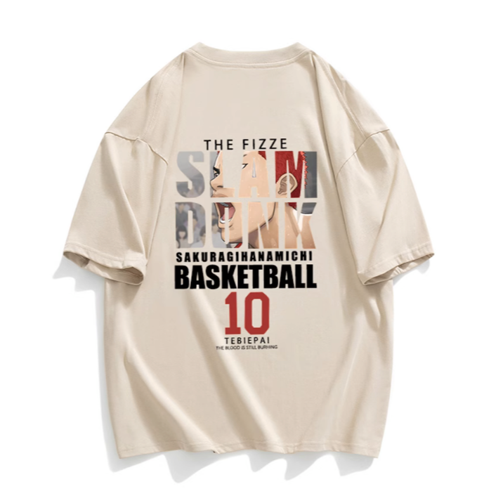 『潮選物』 灌籃高手聯名T-Shirt 官方正品 櫻木花道 Slam Dunk 穿搭 潮流 流行 上衣 舒適-細節圖8