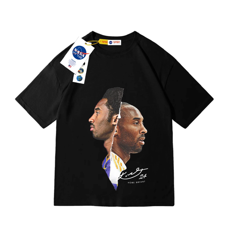 《4AM寅選》NASA kobe Bryant 官方正品 科比 潮流 印花 T-Shirt 舒適 穿搭 重磅棉 透氣-細節圖2
