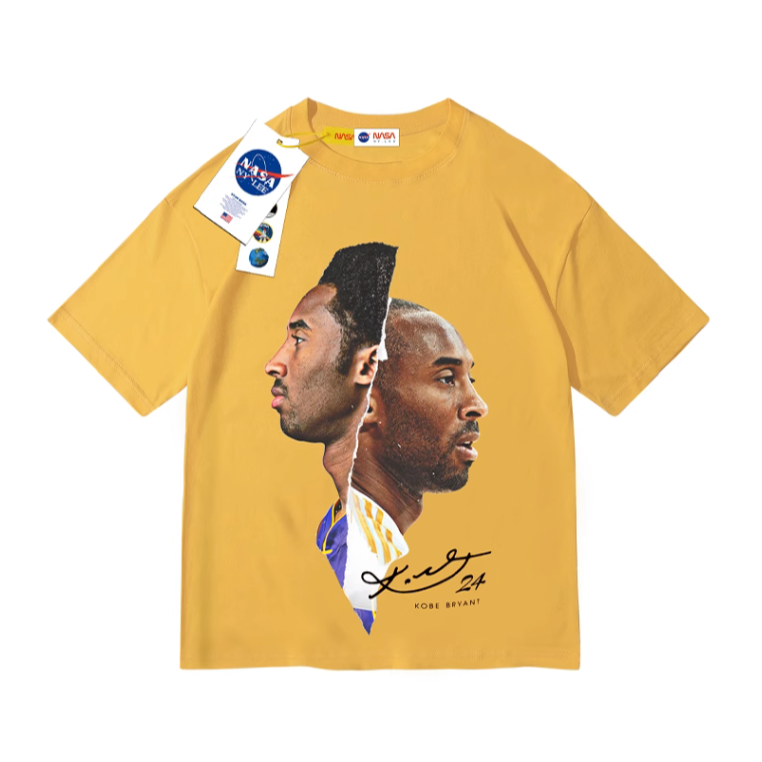《4AM寅選》NASA kobe Bryant 官方正品 科比 潮流 印花 T-Shirt 舒適 穿搭 重磅棉 透氣-細節圖3