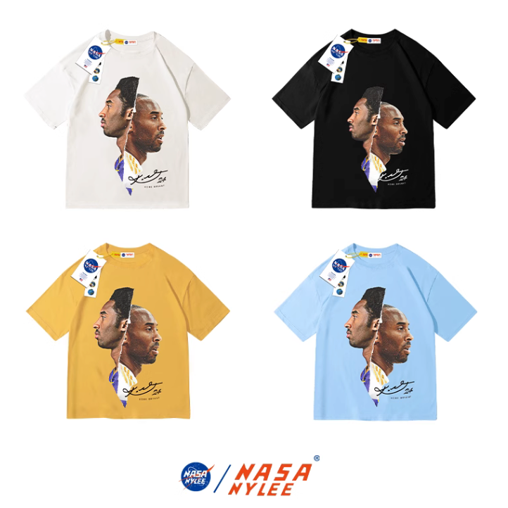 《4AM寅選》NASA kobe Bryant 官方正品 科比 潮流 印花 T-Shirt 舒適 穿搭 重磅棉 透氣-細節圖6