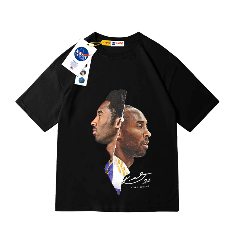 『潮選物』Kobe Bryant NASA 官方正品 科比 潮流 印花 T-Shirt 舒適 穿搭 重磅棉 透氣 質感-細節圖2