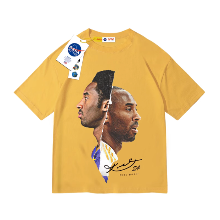 『潮選物』Kobe Bryant NASA 官方正品 科比 潮流 印花 T-Shirt 舒適 穿搭 重磅棉 透氣 質感-細節圖3