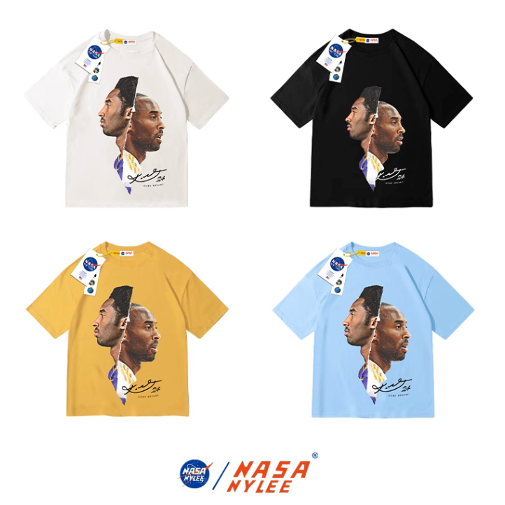 『潮選物』Kobe Bryant NASA 官方正品 科比 潮流 印花 T-Shirt 舒適 穿搭 重磅棉 透氣 質感-細節圖6