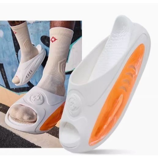 《4AM寅選》 Rigorer準者 鯊魚二代拖鞋 Austin Reaves 代言 部分現貨速發 湖人隊 恢復 拖鞋男-細節圖2