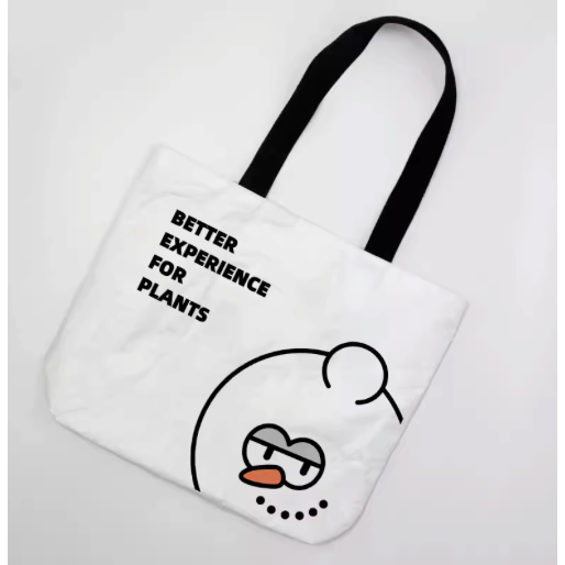 《4AM寅選》 植物托特包 手提袋 惠比須笑 布紋球 龍舌蘭 龍蛇蘭 塊根植物 潮流 植物 潮植 雪人 杜邦紙袋-細節圖2