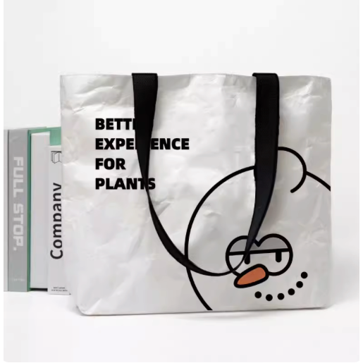 《4AM寅選》 植物托特包 手提袋 惠比須笑 布紋球 龍舌蘭 龍蛇蘭 塊根植物 潮流 植物 潮植 雪人 杜邦紙袋-細節圖3