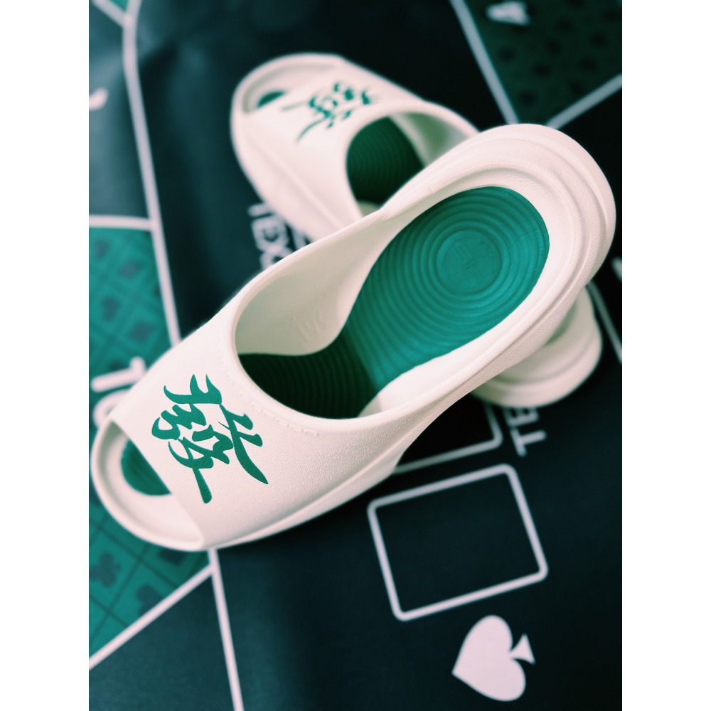 《4AM寅選》 361度 AG2 拖鞋 官方正品 恢復拖鞋 發財 拖鞋 軟彈 舒適 穿搭 風格 戶外 室內 賭博 麻將-細節圖4