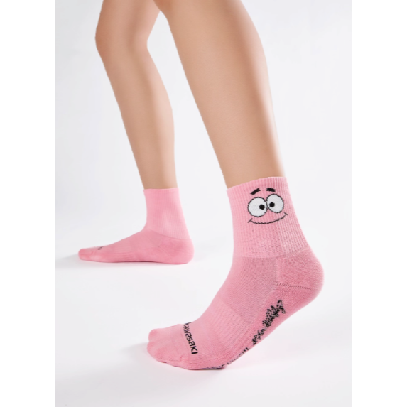 《4AM寅選》Kawasaki川崎 海綿寶寶聯名休閒襪 棉襪 運動襪 球襪 聯名 海綿寶寶 派大星-細節圖4