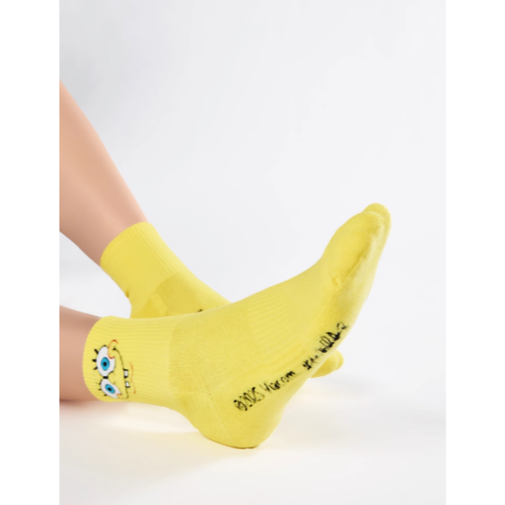 《4AM寅選》Kawasaki川崎 海綿寶寶聯名休閒襪 棉襪 運動襪 球襪 聯名 海綿寶寶 派大星-細節圖5