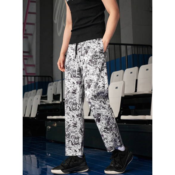 《4AM寅選》 Veidoorn維動 休閒九分花褲 花褲子 休閒褲 長褲 運動褲 訓練褲 美式-細節圖4