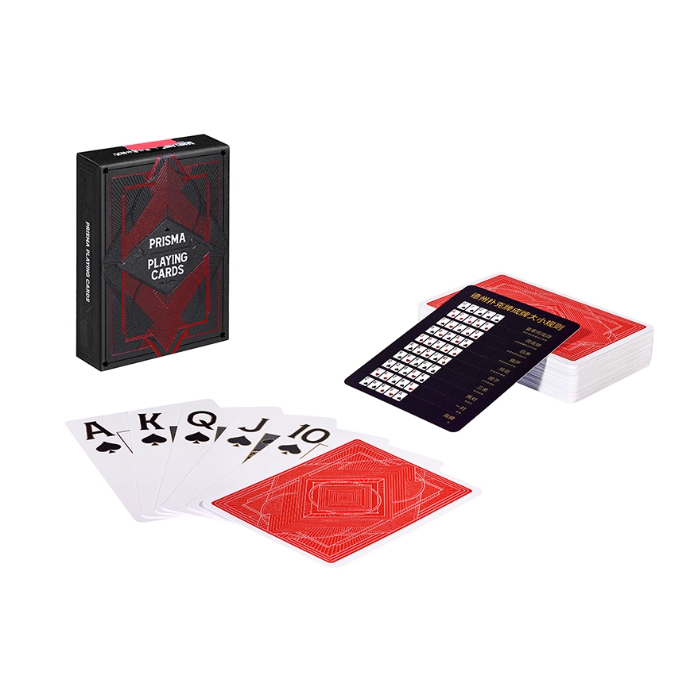 《4AM寅選》 Gameland遊戲大陸 棱鏡高級撲克牌 德州撲克 撲克 套裝 專業 塑膠 hold＇em-細節圖8