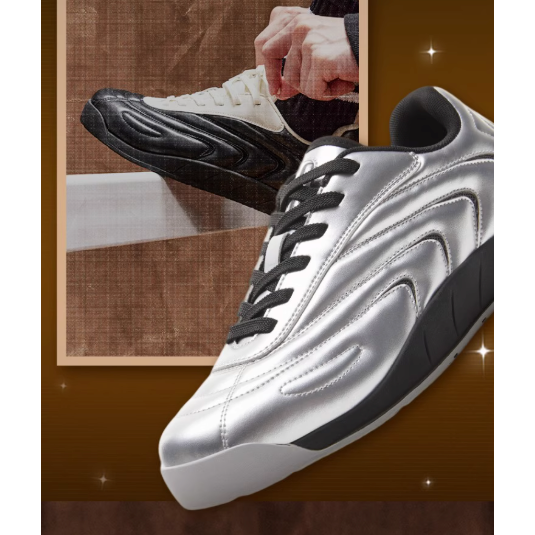 《4AM寅選》 Veidoorn維動 疾馳休閒運動鞋 平底鞋 黑武士 板鞋 增高 運動-細節圖3