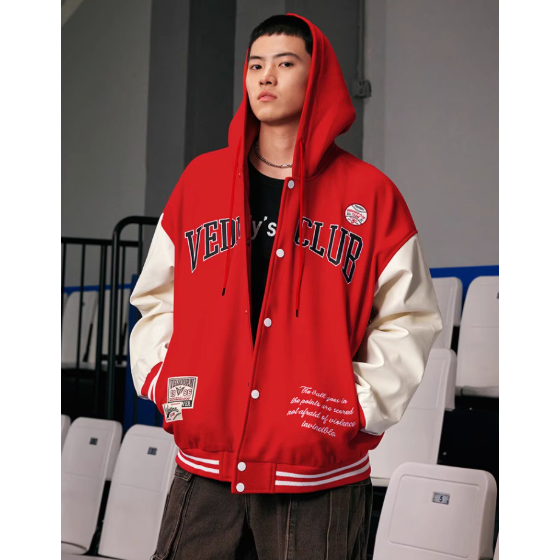 《4AM寅選》 Veidoorn維動 熱浪 棒球外套 部分現貨速發 官方正品 美式 舒適 潮流 穿搭 籃球 夾克 外套-細節圖2