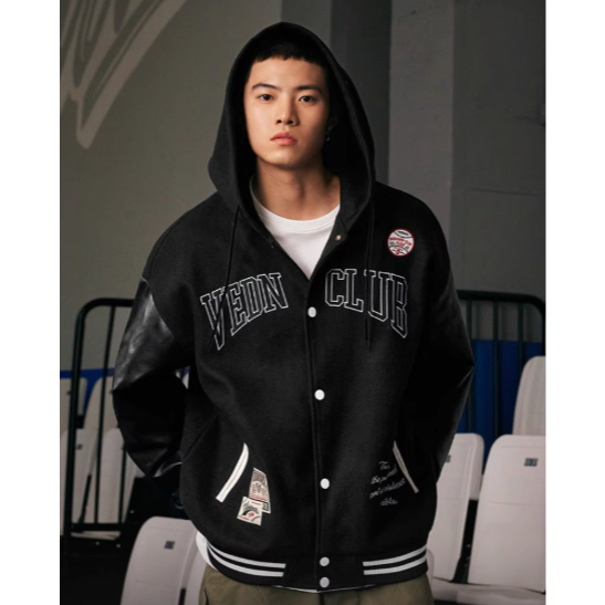 《4AM寅選》 Veidoorn維動 熱浪 棒球外套 部分現貨速發 官方正品 美式 舒適 潮流 穿搭 籃球 夾克 外套-細節圖6