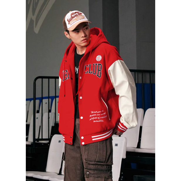 《4AM寅選》 Veidoorn維動 熱浪 棒球外套 部分現貨速發 官方正品 美式 舒適 潮流 穿搭 籃球 夾克 外套-細節圖7