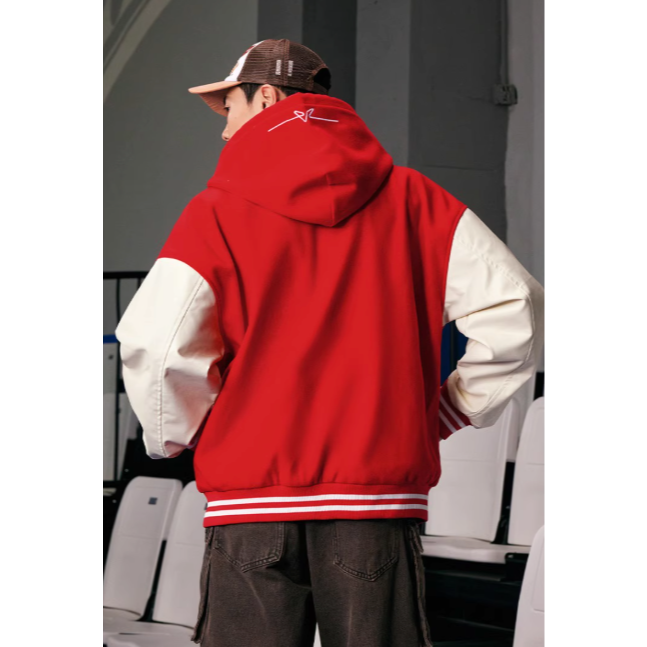 《4AM寅選》 Veidoorn維動 熱浪 棒球外套 部分現貨速發 官方正品 美式 舒適 潮流 穿搭 籃球 夾克 外套-細節圖9