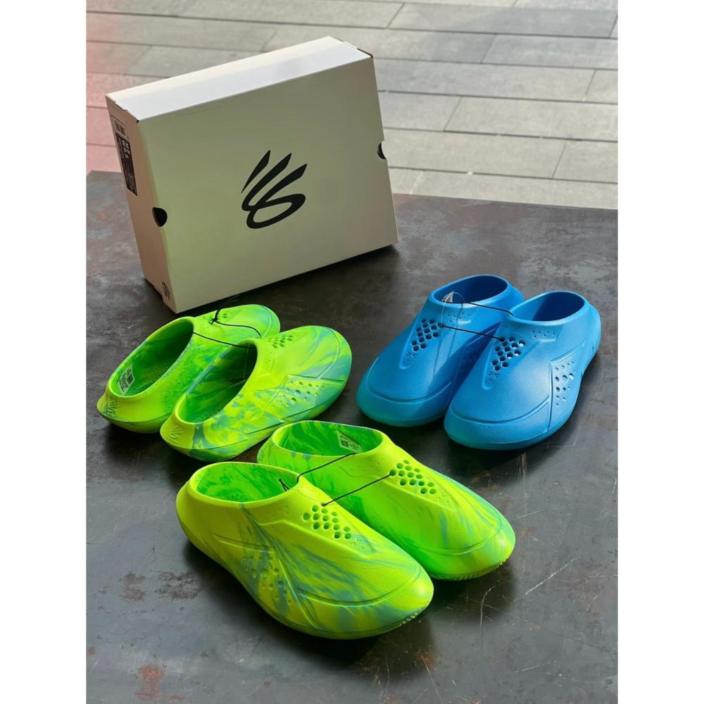 《4AM寅選》 Under Armour安德瑪 Stephen Curry FoamTro NBA 穆勒拖鞋 勇士隊-細節圖2