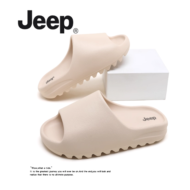 《4AM寅選》 Jeep吉普 鋸齒拖鞋 yeezy slide 平替 kanye west 居家拖鞋 防水 防滑 戶外-規格圖6