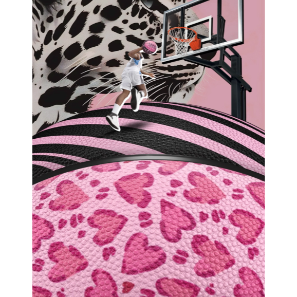 《4AM寅選》Veidoorn維動 豹紋籃球 專業籃球 比賽用球 七號球 豹紋 粉紅 粉紅豹-細節圖5