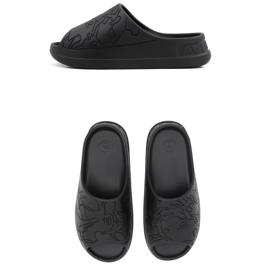 《4AM寅選》 Aape 迷彩花紋拖鞋 bape 猿人 運動拖鞋 防水 恢復拖鞋 戶外 防滑-細節圖9