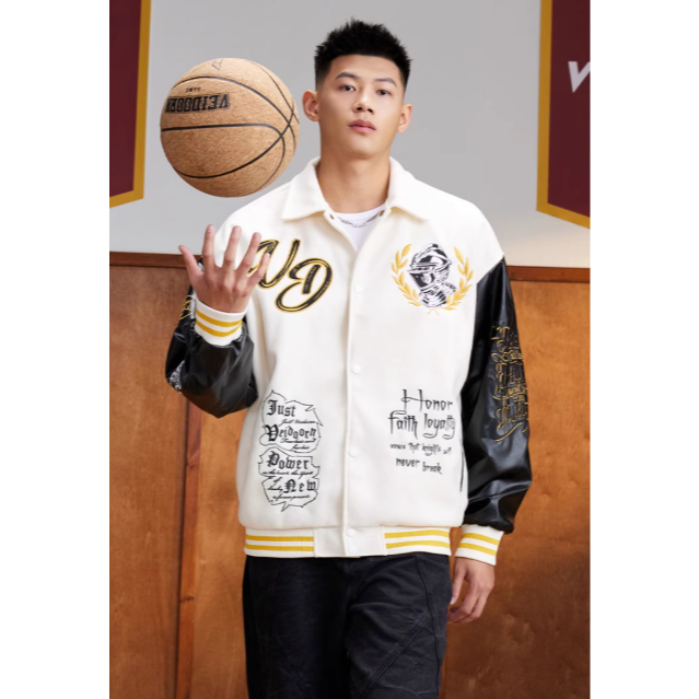 《4AM寅選》 Veidoorn維動 聖騎士棒球外套 官方正品 美式 舒適 潮流 穿搭 籃球 夾克 外套-細節圖5