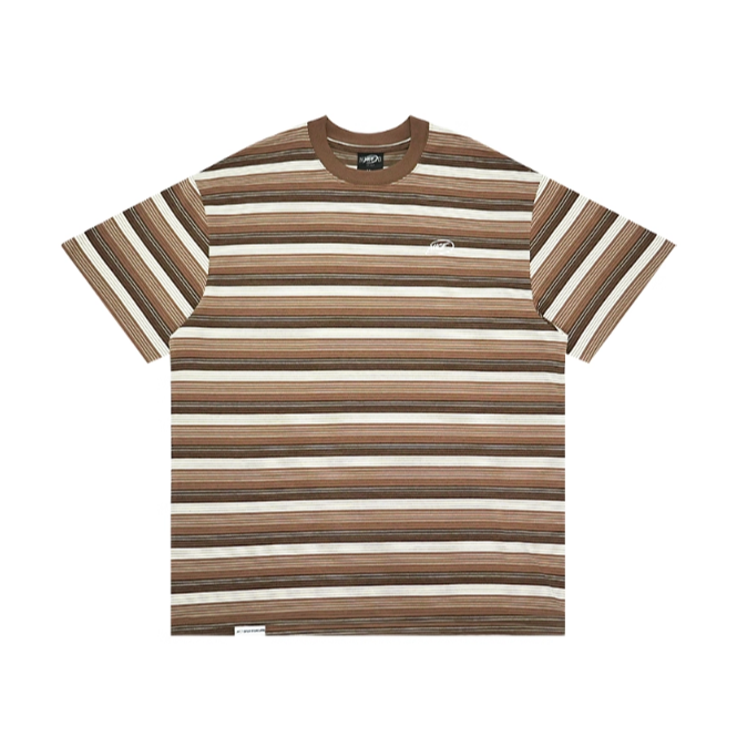 《4AM寅選》 NICEID 圓領美式條紋T 官方正品 美式 春夏 男女 落肩 印花 圓領 寬鬆 舒適親膚-細節圖9